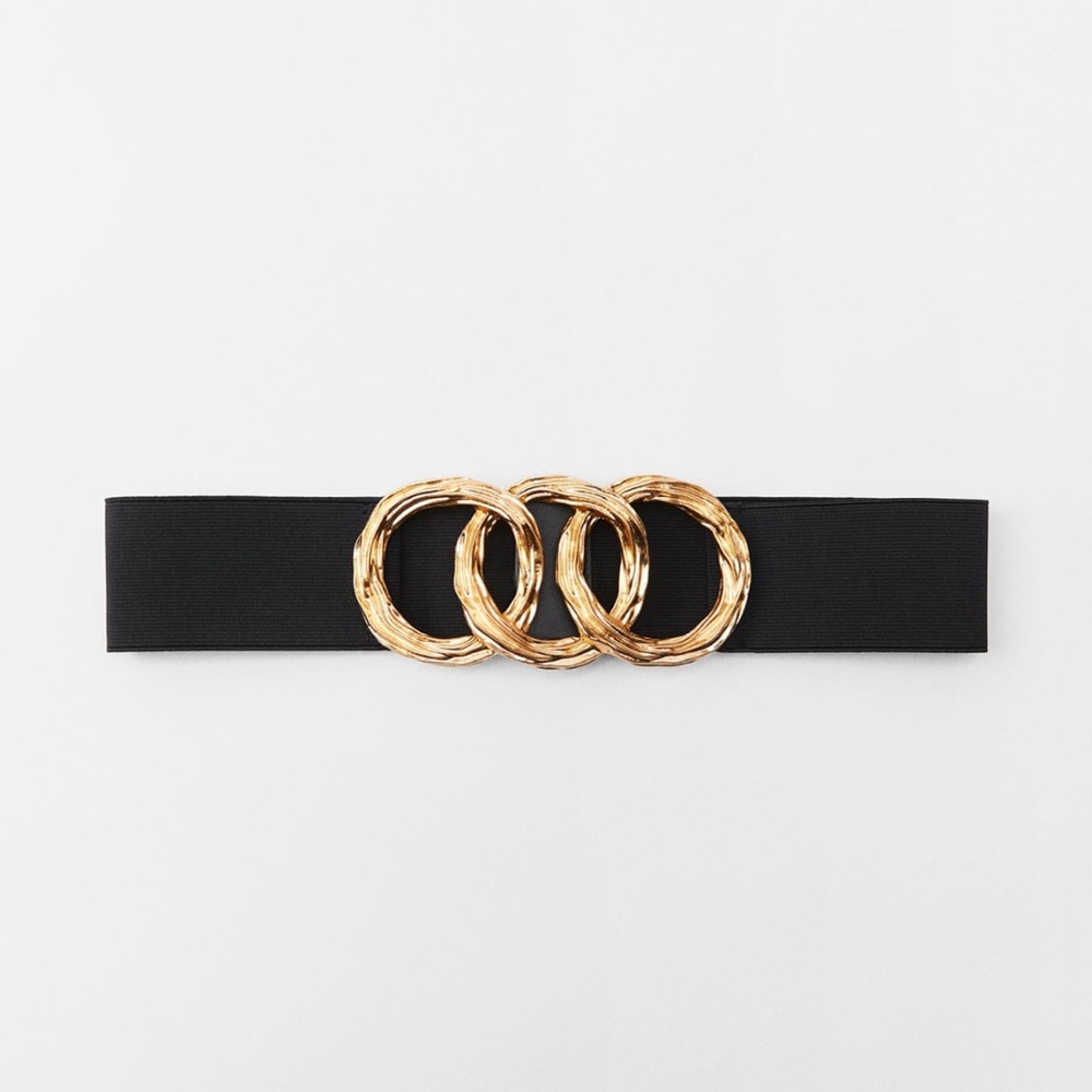 Zara limited edition metallic buckle belt